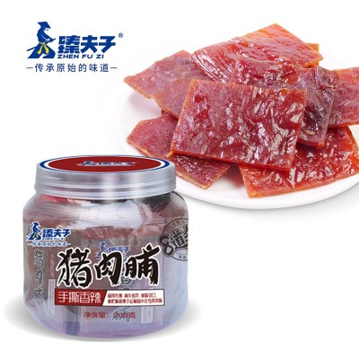 【臻夫子208g手撕猪肉脯】蜜汁猪肉干休闲零食整片原切独立小包装图4