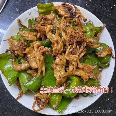 烧烤摊专用鱿鱼干货尤鱼鱿鱼须新鲜淡干无盐大小号鱿鱼头整箱批发图3