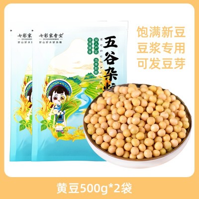 黄豆新货农家自种大豆子五谷杂粮生的发豆芽打豆浆专用小黄豆图4