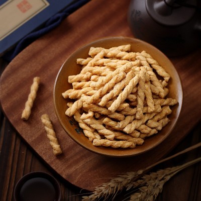 解馋 小麻花 128g海苔味烧烤味商用手工小麻花 零食小吃传统零食图4