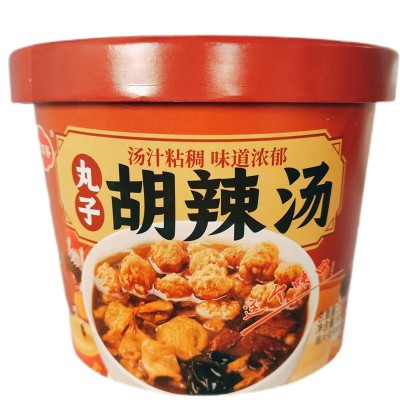 于留香丸子胡辣汤102g桶装酥脆焦炸丸河南特产免煮冲泡速 食早餐图5
