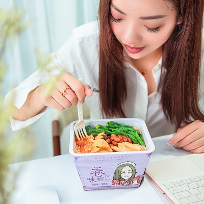卷味螺蛳粉速食柳州大老胡螺狮粉酸辣冲泡型螺丝粉300g*9碗礼盒图3