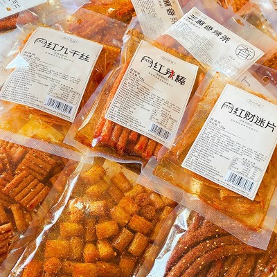 网红辣条拾光悠味大面筋香辣麻辣休闲网红零食儿时怀旧小吃批发图3