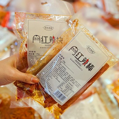 网红辣条拾光悠味大面筋香辣麻辣休闲网红零食儿时怀旧小吃批发图2