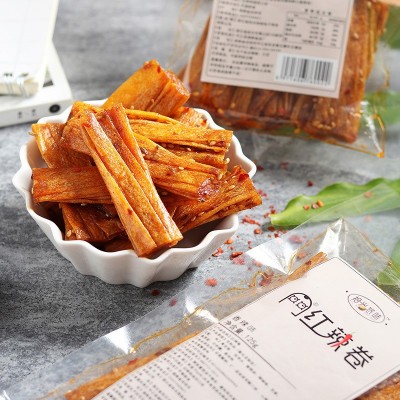 拾光悠味辣条大辣片辣皮125g面筋地摊休闲怀旧网红辣条小零食批发图4