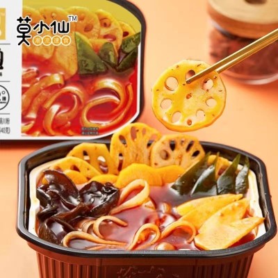 莫小仙毛血旺老成都自热火锅麻辣烫懒人即食速食自助小火锅香辣味图2