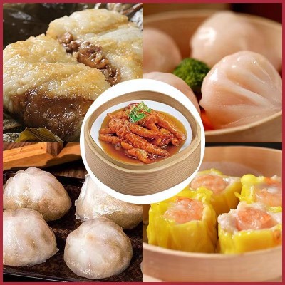 包邮食品工厂广式点心速冻包子茶点叉烧包早餐半成品加热即食食材图2