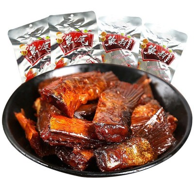湖南鱼尾鱼排26g15g鱼干便利店学生零食爆辣鱼块麻辣香辣 鱼尾鱼排图3