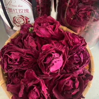 墨红玫瑰食用花茶冻干玫瑰烘干玫瑰养生花果茶云南厂家直发图1