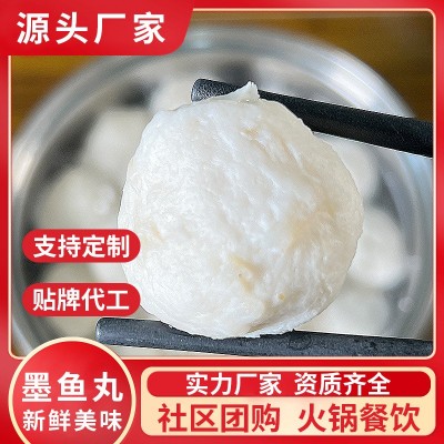潮汕墨鱼丸手工广东潮汕墨鱼丸潮州鱼丸潮汕鱼丸墨鱼丸墨鱼丸500g图2