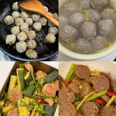 【尊品】冷链包邮纯牛肉潮汕牛肉丸正宗牛筋丸火锅烧烤汤面家用图2