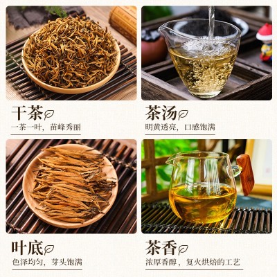 云南凤庆滇红茶散装批发金丝滇红一芽一叶蜜香工夫红茶特 级茶叶图2