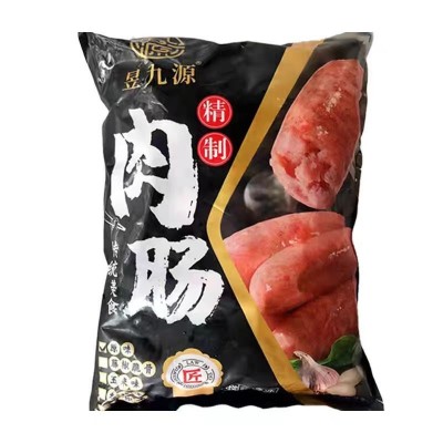 昱九源肉肠3.5kg*4包黑椒/原味肉肠冷冻火山石烤肠台湾烧烤肠图2