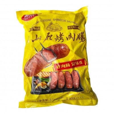 锦甜御佩火山石烤肠 70g*50根*4袋/箱 地道肠烤肠肉肠黑椒原味图2
