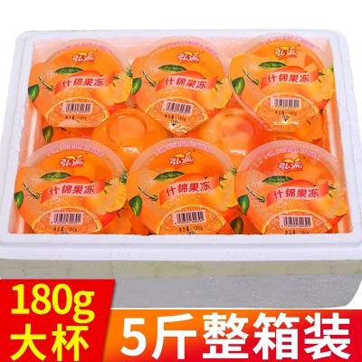 夏季新款椰果肉果冻休闲食品什锦果味果冻180g大杯装14个整箱代发图2