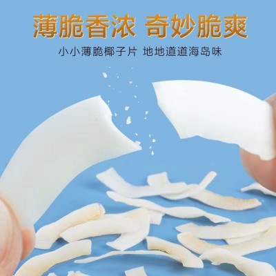 海南椰子脆片解馋薄脆椰果干即食零食果干椰奶片烤椰子肉独立包装图3