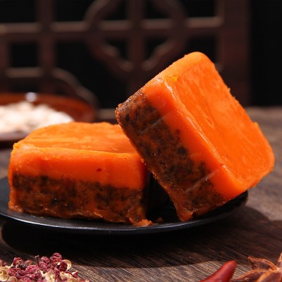 重庆桥头麻辣老火锅底料320g/袋 冒菜干锅用牛油小块火锅 底料批发图4