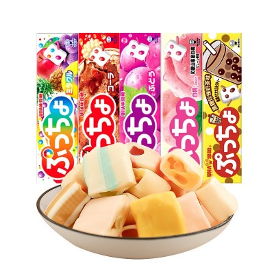 UHA悠哈日本进口糖果悠哈普超水果夹心软糖多口味软糖条糖喜糖50g图5