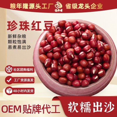 东北珍珠粒红豆现货批发农家自产整箱豆五谷杂粮新豆散装 真空包装图1