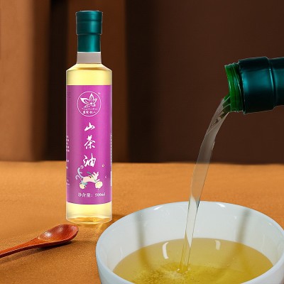 广西厂家直供山茶油 盈紫桂人品牌 500ml单瓶礼盒装图3