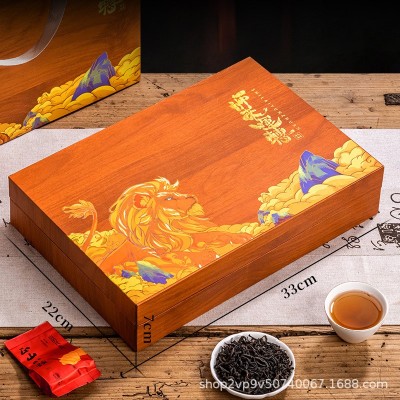 高档茶叶礼盒装铁观音大红袍金骏眉正山小种红茶节日送礼批 发礼品图3