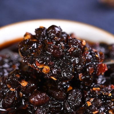 云之南鲜香拌饭酱鸡枞油豆豉厂家280克瓶装油菌菇豆豉香辣酱批发图3
