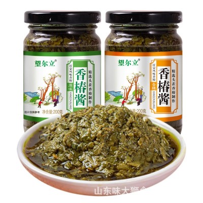 沂蒙特产油焖香椿酱酱腌菜调味酱厂家山东新鲜香椿芽酱香辣 下饭图4