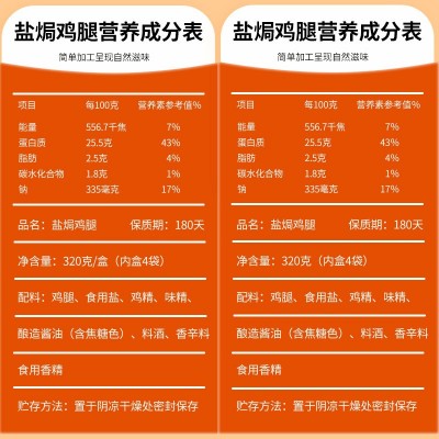 健身80g去皮大鸡腿开袋即食高蛋白低减鸡肉零食脂卡熟食品图5