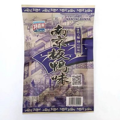 特嘉来82克南京板鸭味含油型膨化食品1袋10包好吃嘎嘣脆图3
