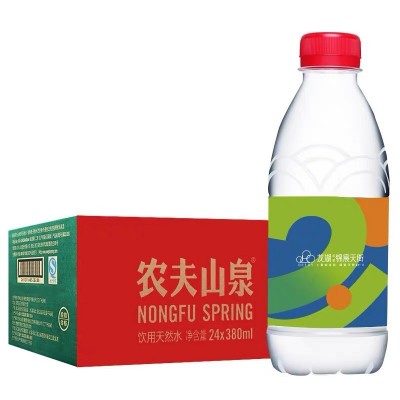 农夫山泉怡宝百岁山定制矿泉水380ml企业活动宣传订制饮用天然水图3