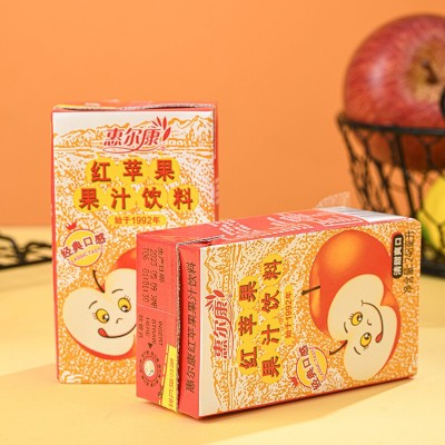 惠尔康红苹果果汁饮料248ml老包装童年味道现货支持批发一件代发图4