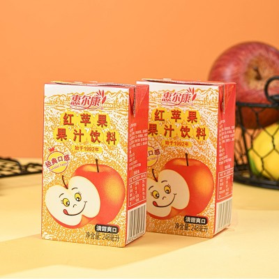 惠尔康红苹果果汁饮料248ml老包装童年味道现货支持批发一件代发图3