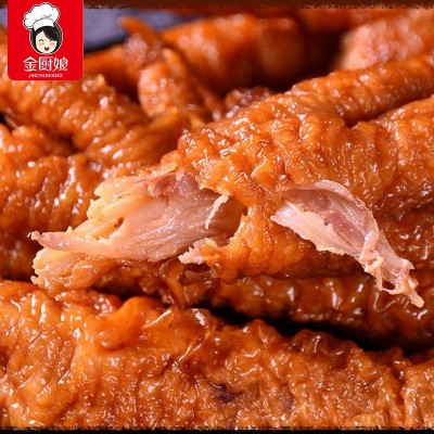 金厨娘虎皮鸡爪卤味熟食解馋网红休闲小吃熟食鸡爪零食图2