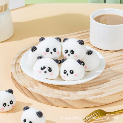 熊猫棉花糖躺平鸭蛋糕装饰3D立体商用卡通造型网红西点糖零食批发图5