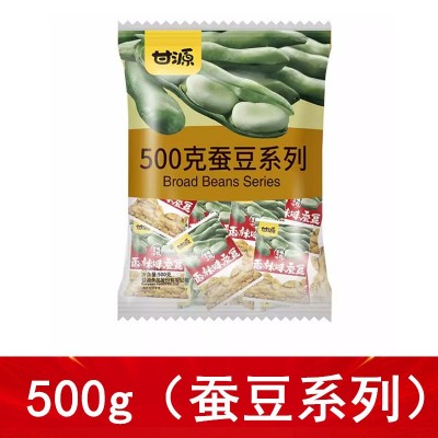 甘源500g蚕豆批发蟹黄味酱汁牛肉肉松香辣五香胡豆兰花豆代发图5