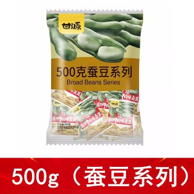 甘源500g蚕豆批发蟹黄味酱汁牛肉肉松香辣五香胡豆兰花豆代发图2