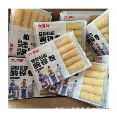 黄金卷炸脆响铃卷油豆腐皮卷油炸腐竹皮火锅麻辣烫食材1箱也批发图5