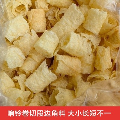 厂家处理响铃卷边角料 商用螺蛳粉伴侣散装油炸豆皮碎迷你黄金卷图3