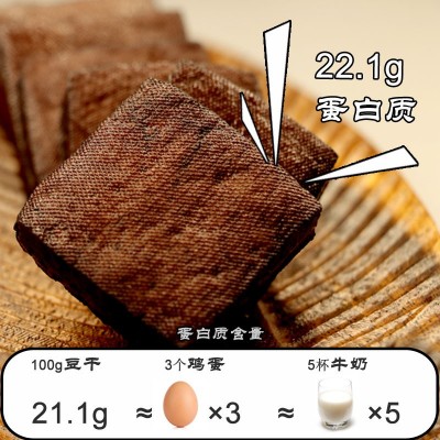 妙口丫工厂直发老味儿豆干500g散装低糖高蛋白整箱特产零食批发图2