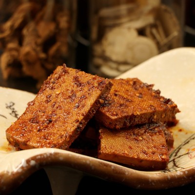 黑鸭豆干500g五香香辣卤味口味记忆散装小包装称重豆腐干零食批發图3