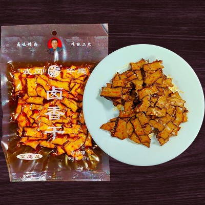 武冈特产武冈卤菜华鹏卤豆腐碎卤香干零食香辣片豆腐干图3