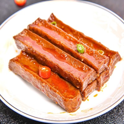 武冈豆腐干武冈卤菜华鹏卤豆腐多磨好吃豆干零食香辣硬豆腐干图2
