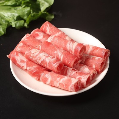 精品雪花肥牛卷牛肉冷冻牛肉片火锅食材配菜批发商用家用肥牛砖图3