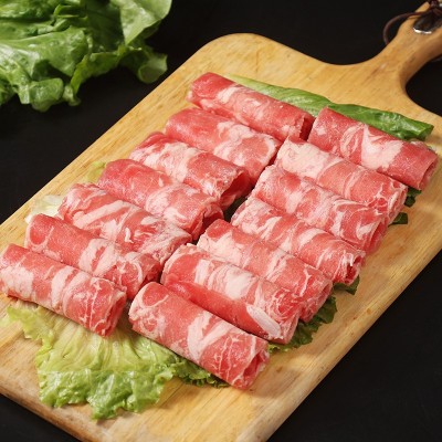 精品雪花肥牛卷牛肉冷冻牛肉片火锅食材配菜批发商用家用肥牛砖图2
