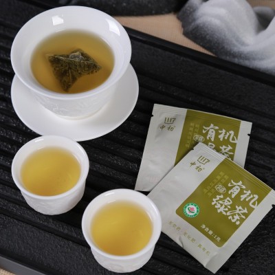 中初有机绿茶春茶叶袋装绿茶过节送礼便携装茶包厂家批发有机茶叶图4