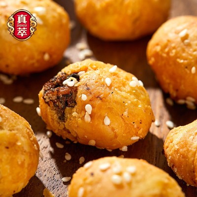 【1箱起批】咸香酥脆不油腻梅菜小酥饼20斤散称 实惠特产糕点厂家图3