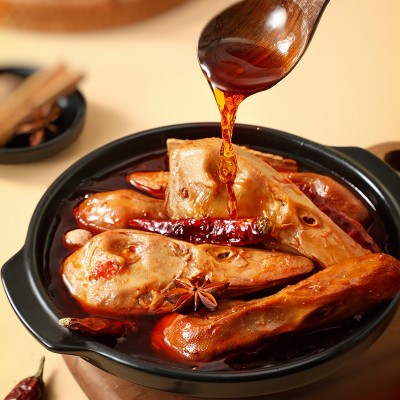 疯狂小驴老卤鸭头卤味熟食即食香辣鸭肉鸭货休闲零食小吃开袋即食图4