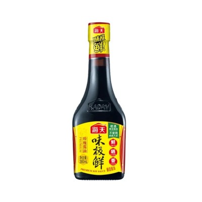 海天味极鲜生抽酱油380ml瓶装家用点蘸凉拌家常特级黄豆酿造调味图5