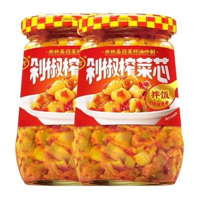 川南335g黄花红油早餐豇豆学生下饭菜麻辣萝卜干剁椒榨菜芯开味菜图5