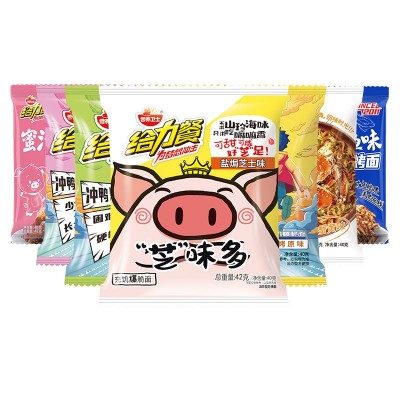 营养卫士给力餐爆脆面干脆面40g/袋多口味网红方便面速食 即食夜宵图3